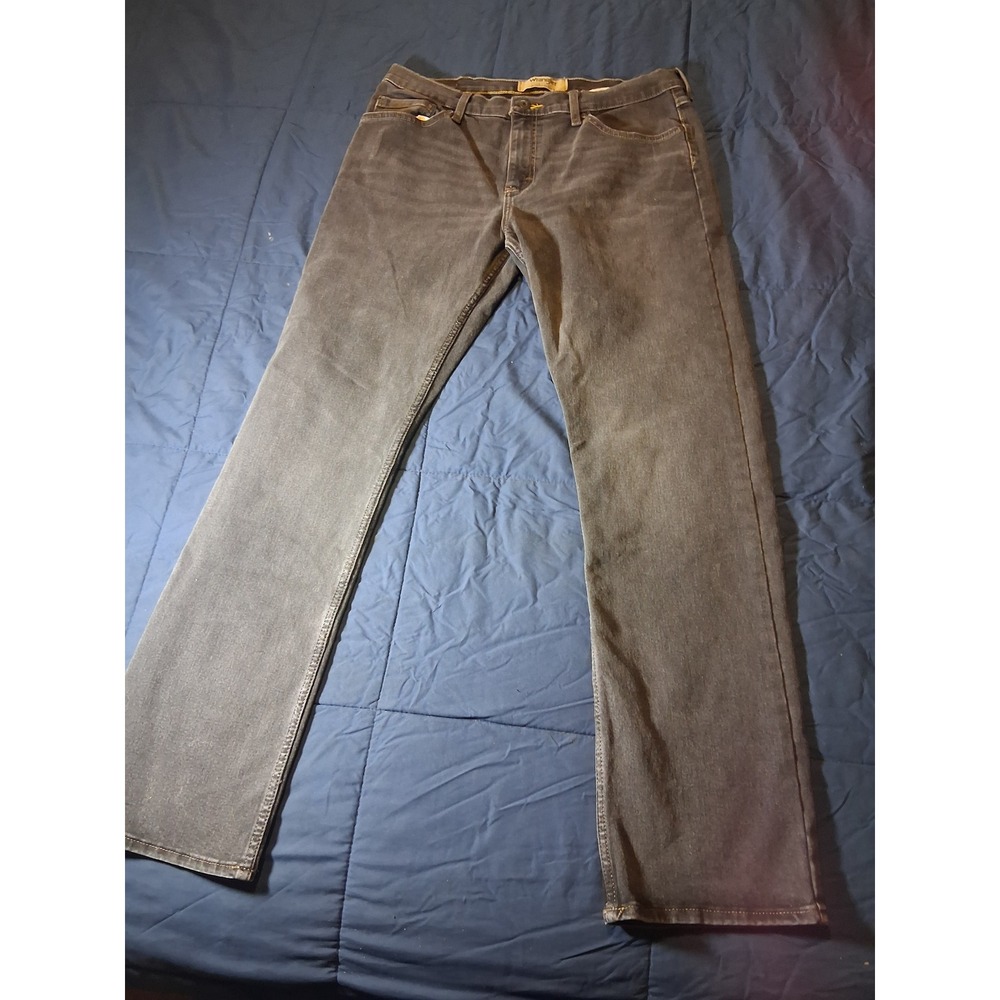 Wrangler Authentics Mens Straight Leg Charcoal Gray Jeans‎ 34x32 112315536